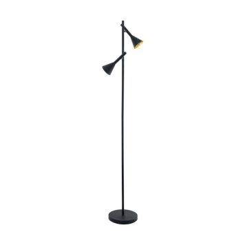 Eglo Cortaderas gulvlampe sort/guld 144,5 cm