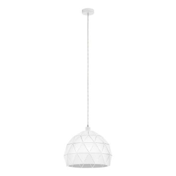 Eglo Roccaforte pendel hvid E27 Ø40 cm
