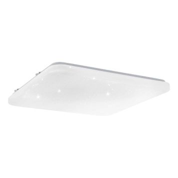 Eglo Frania-s plafond 430x430 6x5,5W 3600lm hvid/krystalleffekt