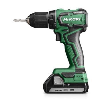 HiKOKI akku bore-/skruemaskine DS18DD 18V inkl. 1,5Ah-batterier og lader