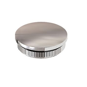 Fontanot endeprop til gelænder stål blank Ø42,4 mm