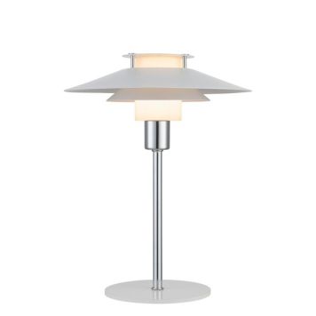 Halo Design bordlampe Rivoli Ø24 hvid/krom