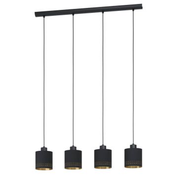 Eglo Esteperra langbordslampe 4L L94cm sort/guld