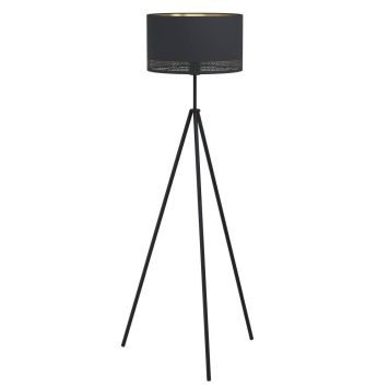 Eglo Esteperra gulvlampe H140,5cm sort/guld