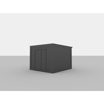 Allview redskabsrum Cubic stål/komposit grafitsort 