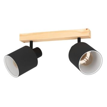 Eglo Batallas spotlamper 2xE27 træ/sort 