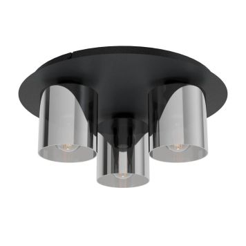 Eglo loftlampe Gorosiba 1 3xE27 Ø450 sort/røg