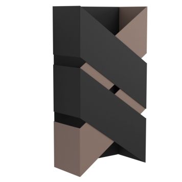 Eglo væglampe Gurare 125x240 2x2,5W 360lm mocca/sort