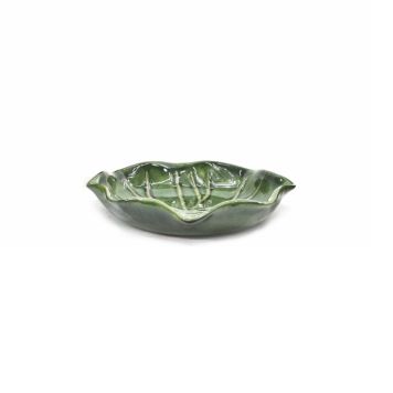 Lauvring fad Nåackros grøn Ø24 cm 