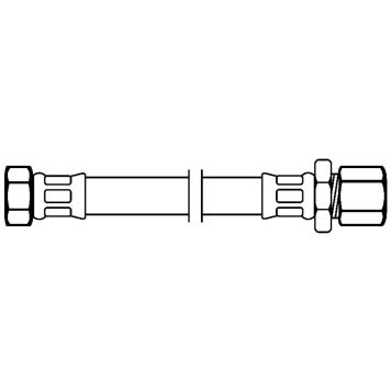 Neoperl tilslutningsslange DN8 10mm klem - 3/8"