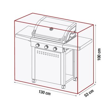 Grillstar grillbetræk sort Atlanta 300 