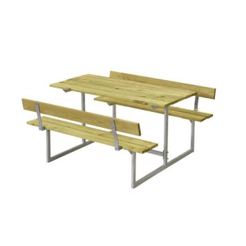 Plus børnebord-/bænkesæt Basic trykimprægneret med 2 ryglæn