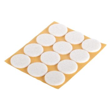 Suki filtpuder hvid 28 mm 12 stk.