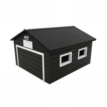 AM Robots My Robot Home Plus garage til robotplæneklipper sort/hvid