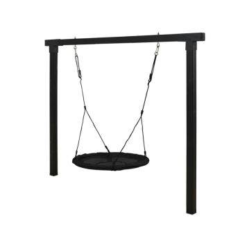 Plus Cubic gyngestativ nåletræ sort inkl. redegynge