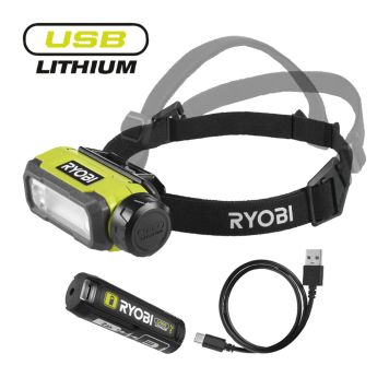 Ryobi pandellampesæt One+ RHT4-120G 4V m/batteri & lader