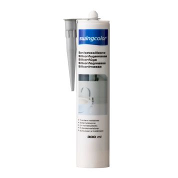 Swingcolor sanitetssilicone grå 300 ml 