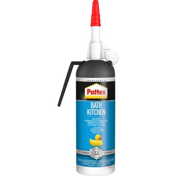 Pattex silikonefugemasse badeværelse & køkken transparent 100 ml