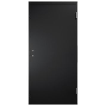 Udhusdør sort 948x2048 mm venstre hængt