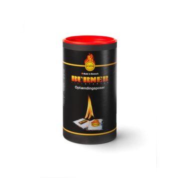 Burner Firestarter Tønde med optændingsposer 100 stk.