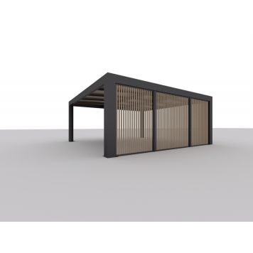 Allview ramme til Cubus dobbelt carport endevæg ekskl. lameller