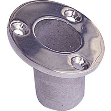 Flagstangsholder rustfri undersænket Ø25