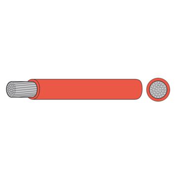 1852 marinekabel fortinnet rød 6.0mm2