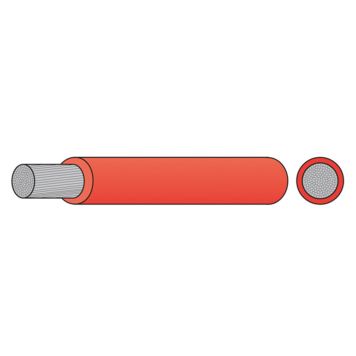 Oceanflex marinekabel fortinnet rød 25mm2