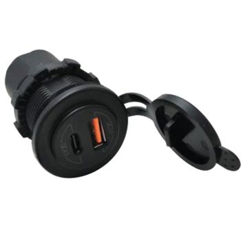 USB udtag IP65 12/24V