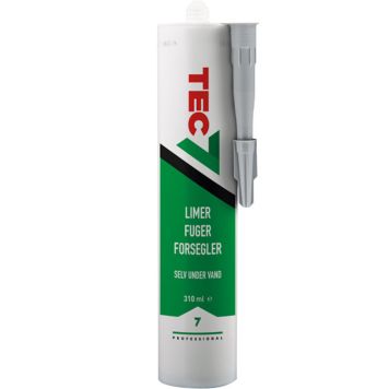 Tec7 fugemasse 310ml lysgrå