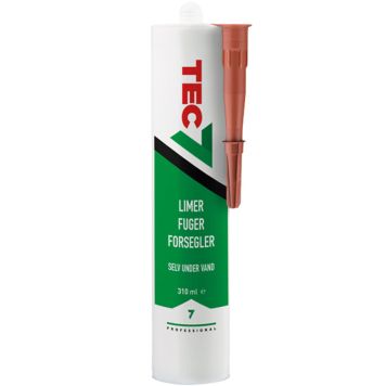 Tec7 fugemasse 310ml teglrød