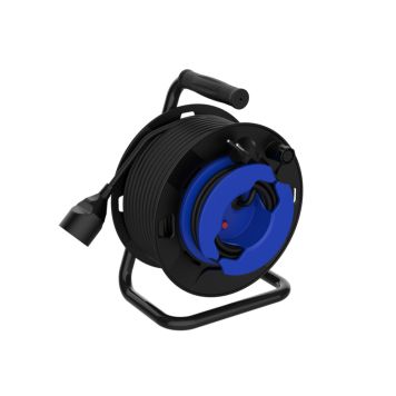 Kabeltromle 1 udtag u/jord 16A/250V IP20 H05VV-F 23,5 m