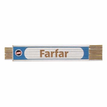 Tommestok med navn Farfar - 2m