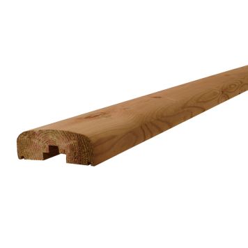 Frøslev topprofil rund brun 50x125x3900 mm