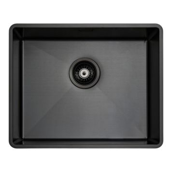 Secher køkkenvask Faaborg 500 PVD-sort 528x428 mm