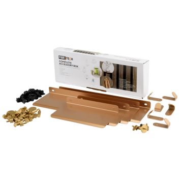 Tilbehørskasse til akustikpaneler messing