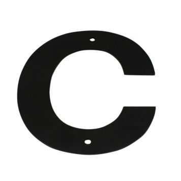 Jasa husbogstav C sort 10 cm