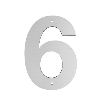 Jasa husnummer nr. 6 galvaniseret 18 cm