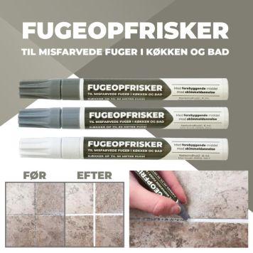 Fugeopfrisker til misfarvede fuger assorteret