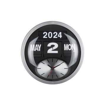 Karlsson Round Flip vægur plast Ø32,6 cm - flere farver