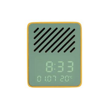 Karlsson Funky Vibes Bluetooth vækkeur træ 11,5 cm - flere farver