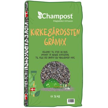 Champost kirkegårdssten gråmix 20 kg