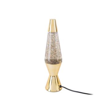 Leitmotiv bordlampe Glitter H37 guld E14