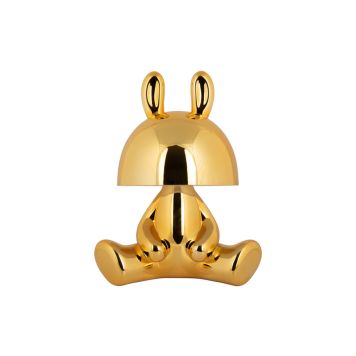 Leitmotiv Bunny LED bordlampe plast guld 27 cm