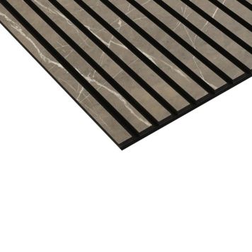By Venø akustikpanel Marble laminat brun 3000x600x20 mm