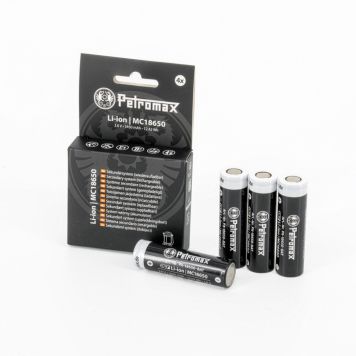 Petromax batteri genopladelig 18650 lithium-ion 4 stk.