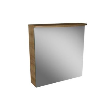 Camargue spejlskab akryl LED eg venstre 600x702x155 mm 