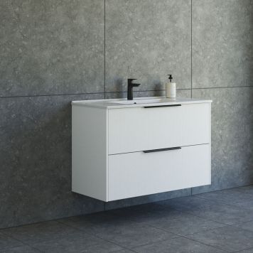 Scanbad badmøbelsæt Now underskab med vask 2 sk. 66x101 cm - flere farver