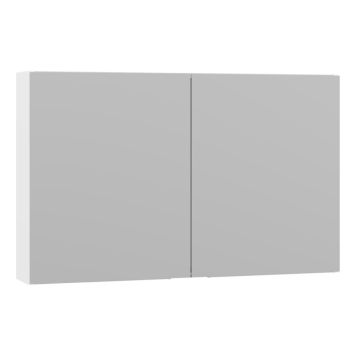 Scanbad spejlskab Select m/elstik 2 låger 64x100 cm - flere farver