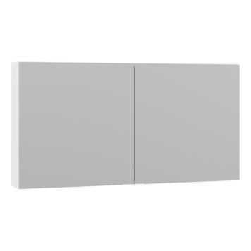 Scanbad spejlskab Select m/elstik 2 låger 64x120 cm - flere farver